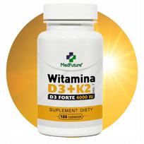 Vitaminų D3 + K2 MK-7 Forte 4000IU 120 tabletės