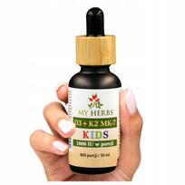 Vitaminai D3 K2 MK7 vaikams, skysti, 30 ml, 800 porcijų