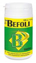 Vitaminų B grupės kompleksas Befoli, 100 tablečių