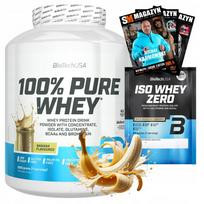 Proteinas BIOTECH 100% Pure Whey 2000 g + BIOTECH Iso Whey Zero