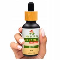Vitaminai D3+K2 MK7 20 000 alyvuogių aliejuje 30 ml