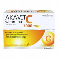 Maisto papildas Vitadiet Akavit Vitamin C 1000 mg, 60 kapsulių