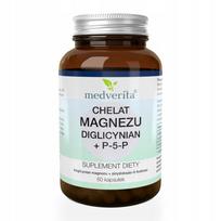 Maisto papildas Medverita Magnesium Diglycinate P-5-P 360mg 60 kapsulių