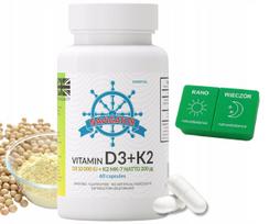 Vitaminų D3 ir K2 MK-7 200, 60 kapsulių, Navigator