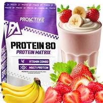 Išrūgų baltymų kondicionierius su vitaminu C, B, E, banano ir braškių skonio ProActive 700g