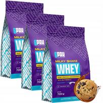 Baltyminis kokteilis MILKY SHAKE WHEY 700g, WPC80, 3 x 6 pakuotės
