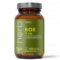 Maisto papildas HERB BOR 3mg, 100 kapsulių, boras, kaulams, sąnariams, raumenims