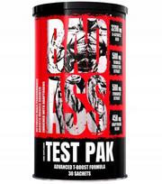 Testo Booster Bad Ass Test Pak 30 pakelių stiprumui ir libido vyrams