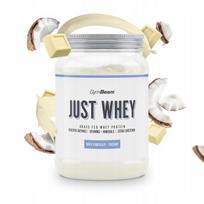 Baltymų mišinys JUST WHEY WPC WPI WPH GymBeam 500g baltasis šokoladas