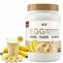 Baltymų milteliai KWB EGG PROTEIN 500g, bananų skonio, su stevija
