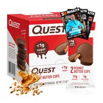 Baltyminiai sausainiai Quest Nutrition Peanut Butter Cups, 12 x 42 g