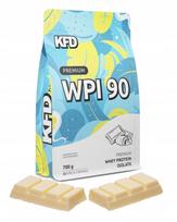 Baltymų izoliato milteliai WPI KFD 700 g, baltojo šokolado skonio