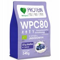 Išrūgų baltymų milteliai BeOrganic WHEY PROTEIN BIO WPC 80 su uogomis, BCAA