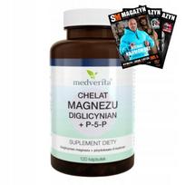Maisto papildas MEDVERITA MAGNESIUM CHELAT + P-5-P, 120 kapsulių
