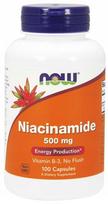 Vitaminas B3 (Niacinamidas) NOW Foods 500 mg, 100 kapsulių