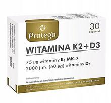 Maisto papildas Vitamin K2 + D3 Protego 30 kapsulių