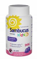 Vaikiškos Sambucus guminukai su vitaminu D3, 64 vnt.
