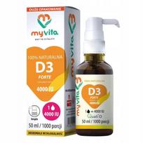 Vitaminas D3 MyVita 4000 IU 50 ml lašai