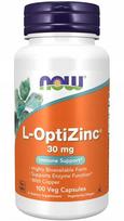 Maisto papildas NOW Foods L-OptiZinc 30 mg cinku ir variu, 100 kapsulių