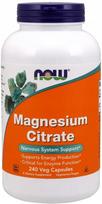 Maisto papildas NOW FOODS Magnesium Citrate 400 mg, 240 kapsulių