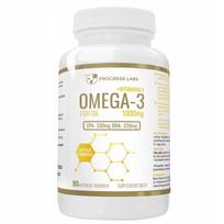 Maisto papildas OMEGA-3 + VITAMIN E 1000 mg EPA330 DHA220, 90 kapsulių