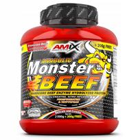 Baltyminiai milteliai Anabolic Monster BEEF 90% 2200g braškių ir bananų skonio