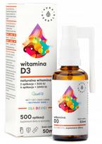 Vaikams skirtas vitaminas D3 su MCT Aura Herbals, 50 ml aerozolis