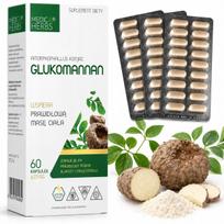 Maisto papildas Medica Herbs GLUCOMANNAN 620 mg 60 kaps.