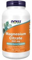 Magnio citratas NOW Foods 200 mg, 250 tablečių