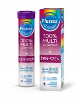 Maisto papildas Plusssz 100% Multivitamin + Ginseng, 20 putojančių tablečių