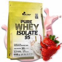 Išrūgų baltymų izoliatas OLIMP PURE WHEY ISOLATE 95 WPI 600g braškių