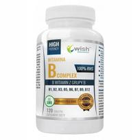 Vitaminų B kompleksas, 120 tablečių (B1, B2, B3, B5, B6, B7, B9, B12)