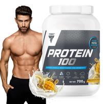 Baltymų kondicionierius TREC PROTEIN 100 WPC CASEIN, 700 g, mango ir pasiflorų