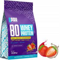 Išrūgų baltymų milteliai WPC 80 908g su BCAA