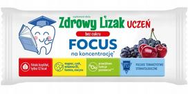 Koncentracijai skirtas Denti-Pop Focus ledinukas be cukraus, vyšnių ir uogų skonio, 1 vnt.