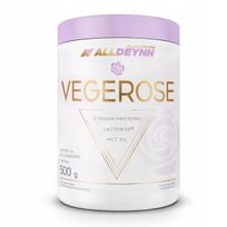 Augalinis baltymas ALLDEYNN VEGEROSE 500 g, be cukraus, MCT, vanilės ir mėlynių skonio