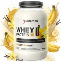Baltyminiai milteliai 7Nutrition Whey Protein WPC 80 Vanilla Banana 2000 g