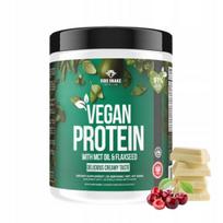 Baltyminiai milteliai FireSnake VEGAN PROTEIN 600g, balta šokoladas – vyšnia