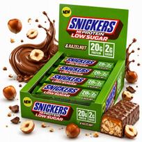 Baltyminis batonėlis su lazdyno riešutais MARS Snickers Hi Protein Low Sugar 12 x 57 g