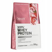 Išrūgų baltymai Ostrovit Creamy Strawberry 700 g WPC su BCAA ir EAA