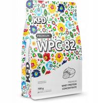 Baltymų papildas KFD PROTEIN PREMIUM WPC 82 700 g, jogurto ir braškių skonio