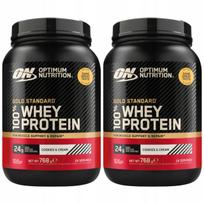 Baltyminiai milteliai OPTIMUM NUTRITION Gold Standard Whey 768g Cookie Cream WPC WPI 24