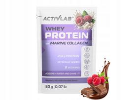 Baltyminis kondicionierius ACTIVLAB Whey Protein White Chocolate with Raspberry 30 g