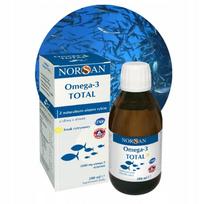 Žuvų taukai NORSAN OMEGA-3 TOTAL + D3 citrinų, 200 ml