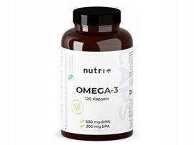 Maisto papildas Omega 3 DHA iš dumblių 90mg + Vitaminas E, 120 kapsulių, Nutri-Plus
