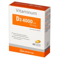 Vitaminas D3 Starpharma 4000 IU, 60 kapsulių