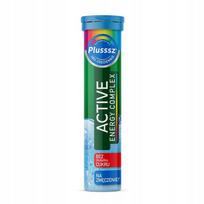 Maisto papildas PLUSSSZ ACTIVE ENERGY COMPLEX su kofeinu, magniu ir yerba mate, 20 tabl.