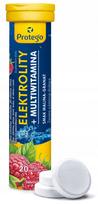 Maisto papildas Salvum Lab Protego ELECTROLYTES + MULTIVITAMIN, aviečių ir granatų skonio, 20 tablečių