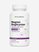 Maisto papildas Magnesium Bisglycinate + Potassium Citrate + B6 P-5-P 90 kaps. FloraMedis