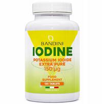 Kalio jodido tabletės Bandini, 120 vnt., 150 mcg, be gliuteno